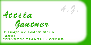 attila gantner business card